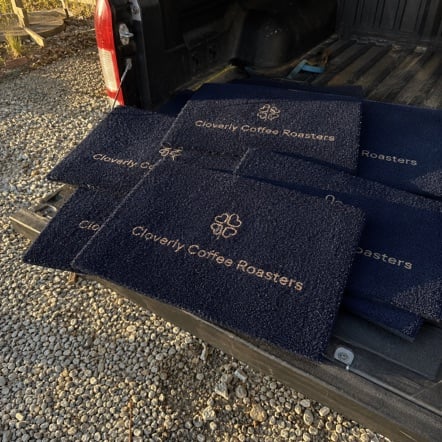 Personalized doormats - customer photo