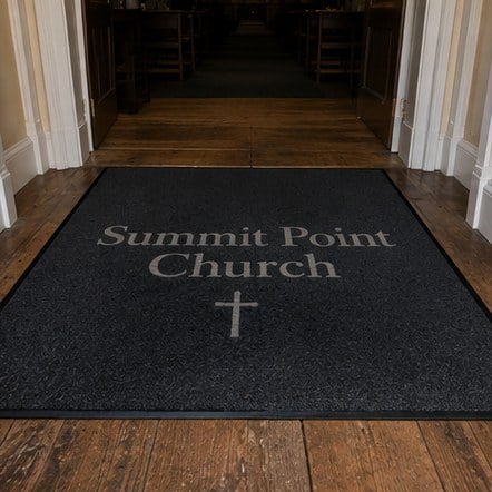 Personalized doormats with a logo